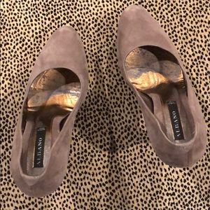 Albani - made in Italy suede platform pump